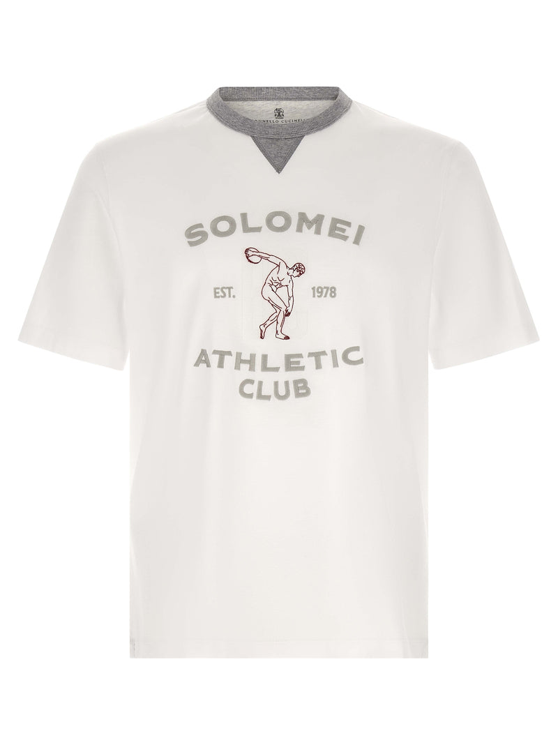 Brunello Cucinelli White Cotton T-Shirt