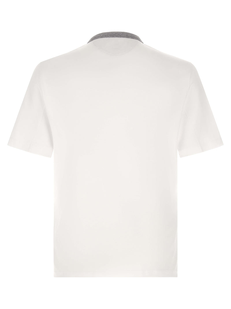 Brunello Cucinelli White Cotton T-Shirt