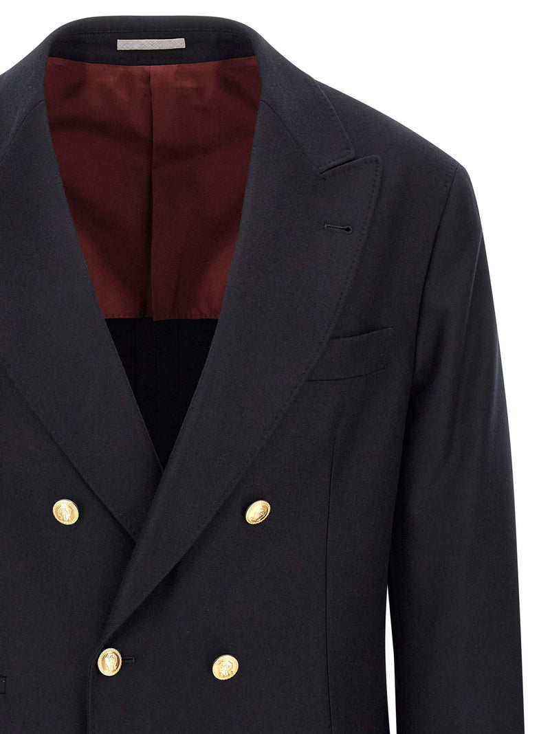 Brunello Cucinelli Blue Virgin Wool Blazer
