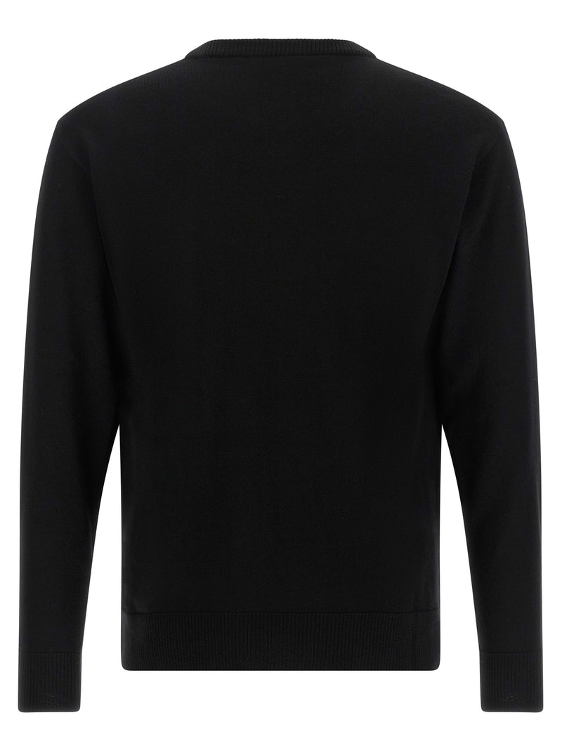 Moschino Black Virgin Wool Cardigan
