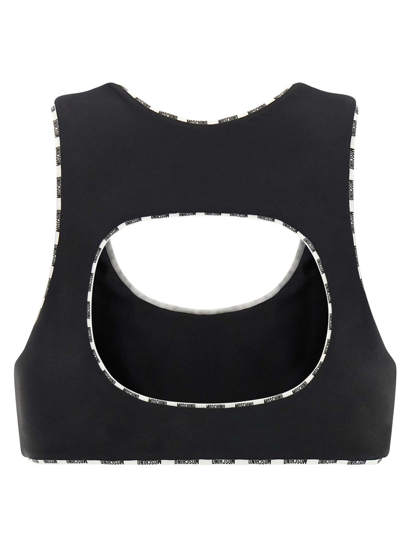 Moschino Bicolor Polyamide Sport Bra