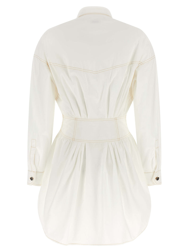 Versace White Cotton Short Dress