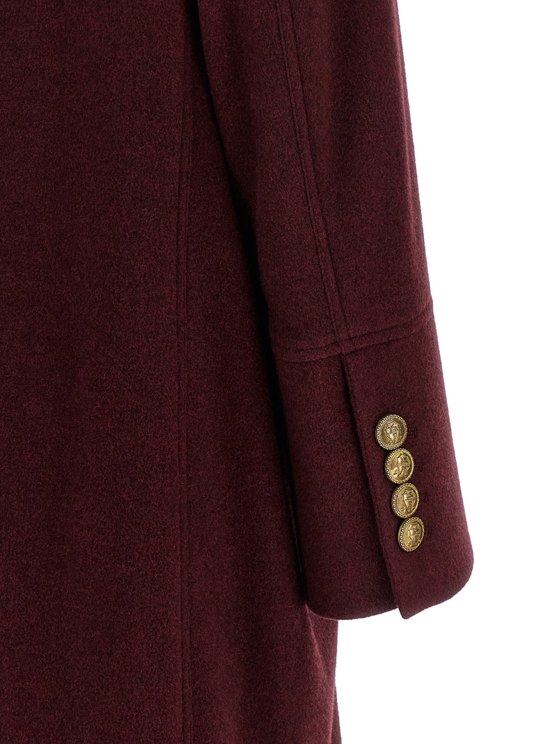 Brunello Cucinelli Bordeaux Cashmere Coat