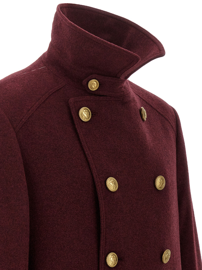 Brunello Cucinelli Bordeaux Cashmere Coat