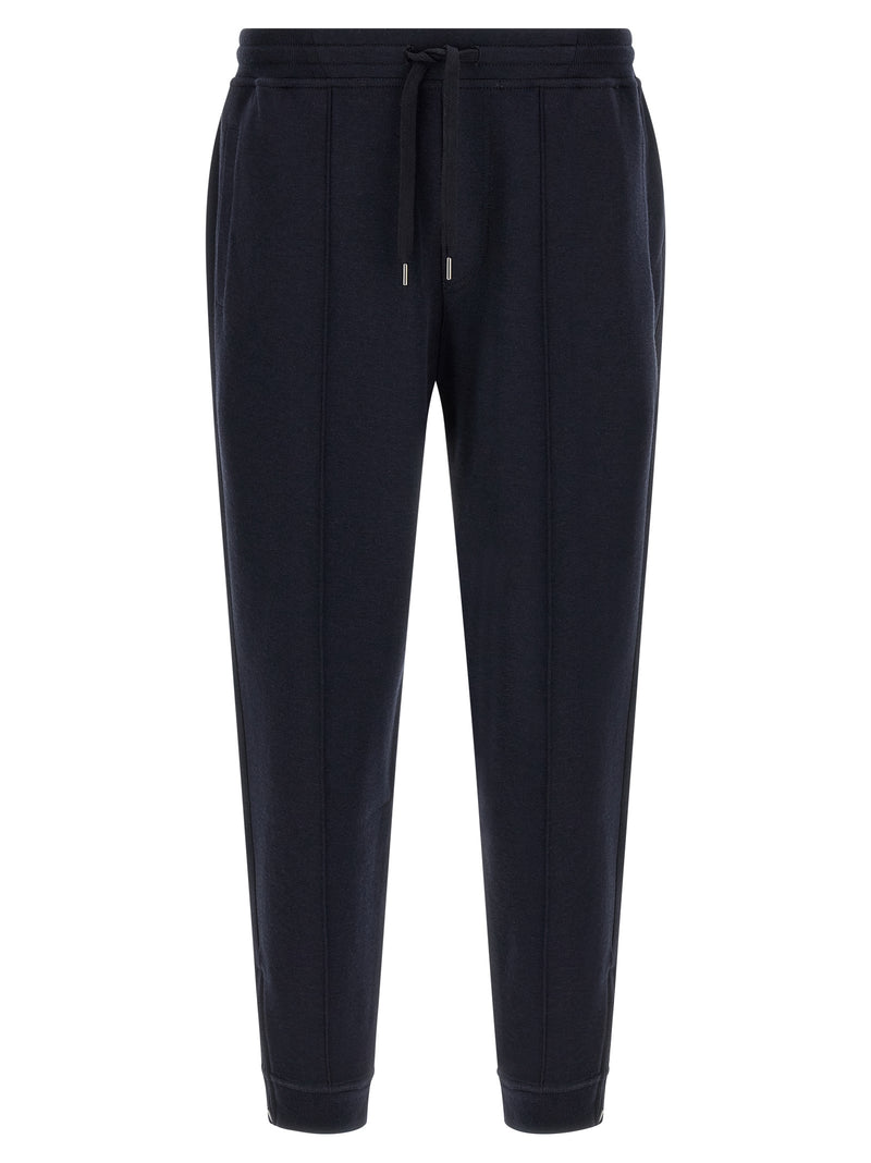 Brunello Cucinelli Blue Cotton Joggers (Workout Pants)