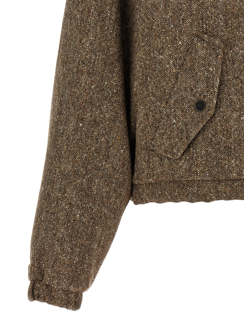 Brunello Cucinelli Brown Virgin Wool Full-Length Jacket