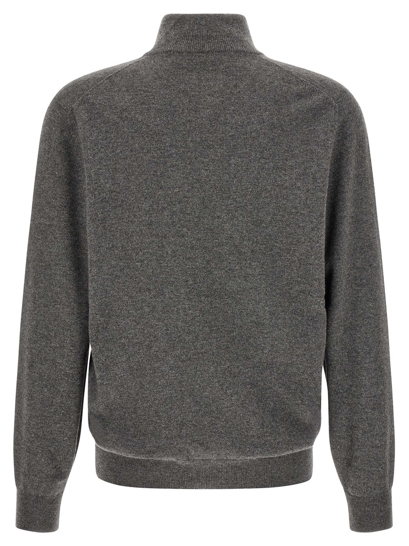 Brunello Cucinelli Gray Cashmere Cardigan