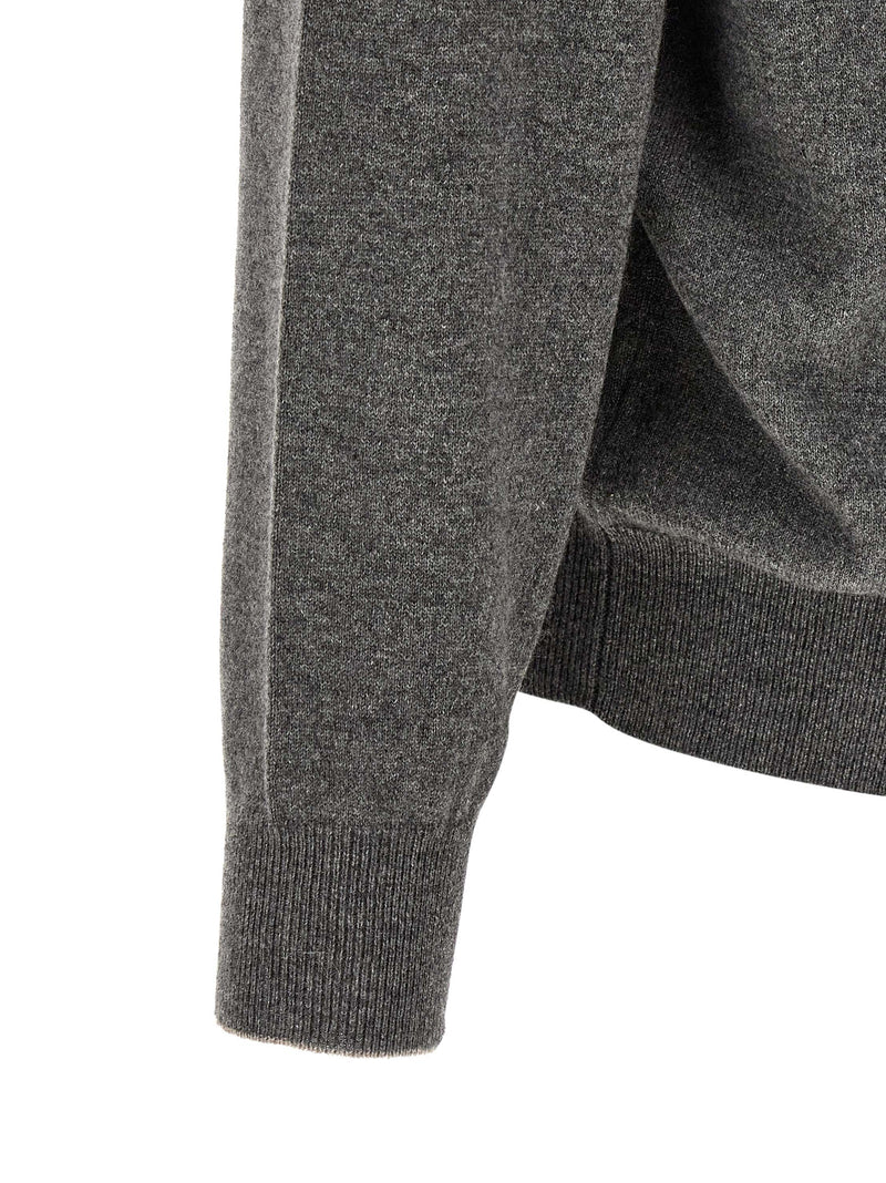 Brunello Cucinelli Gray Cashmere Cardigan