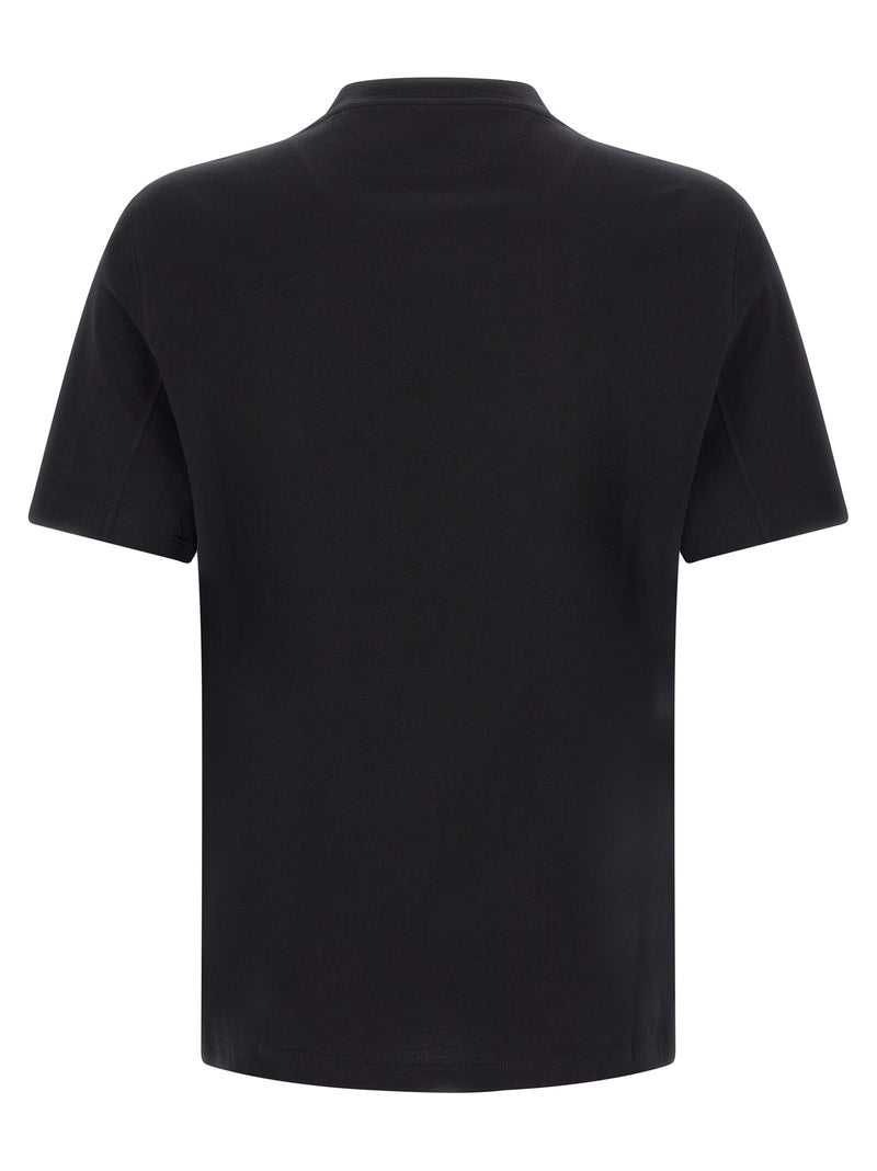 Brunello Cucinelli Black Cotton T-Shirt