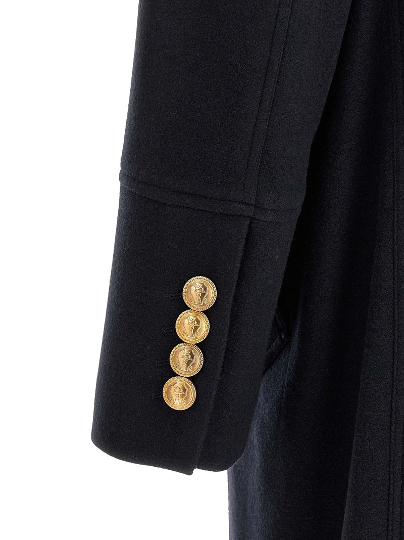Brunello Cucinelli Blue Cashmere Coat