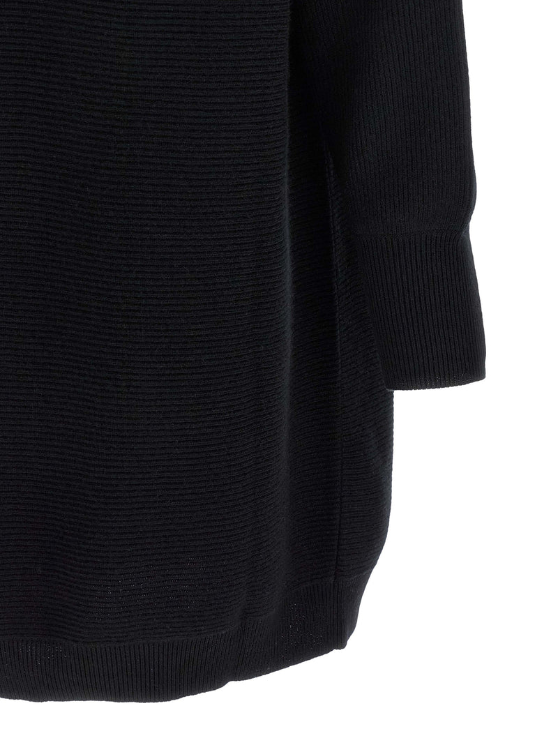 Brunello Cucinelli Black Virgin Wool Short Dress