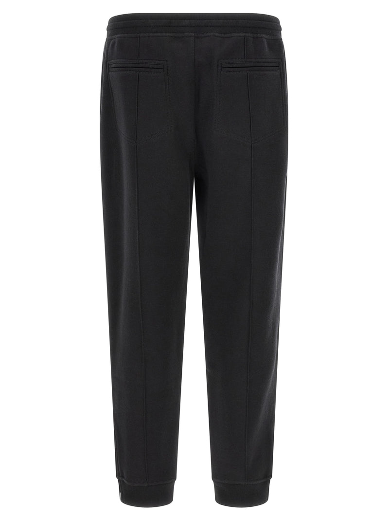 Brunello Cucinelli Black Cotton Joggers (Workout Pants)