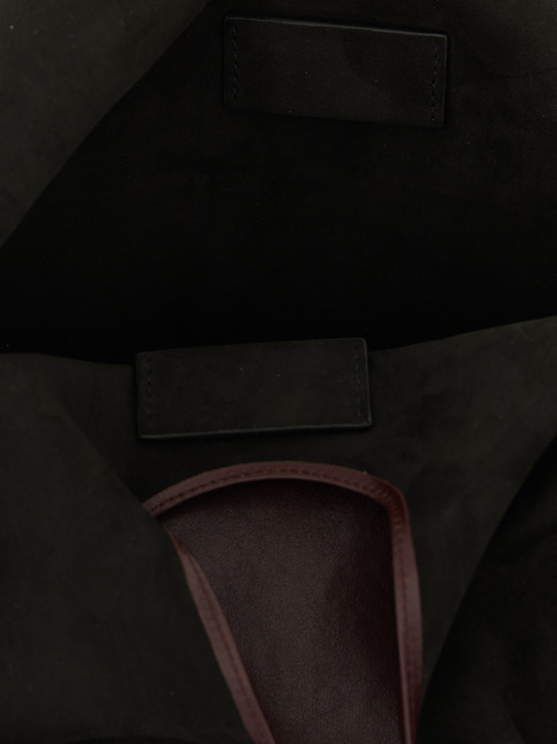 Maison Margiela Bordeaux Lamb Leather Shoulder Bag