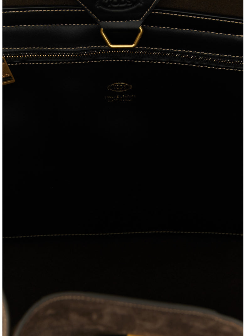 Tod's Brown Calfskin Tote Bag