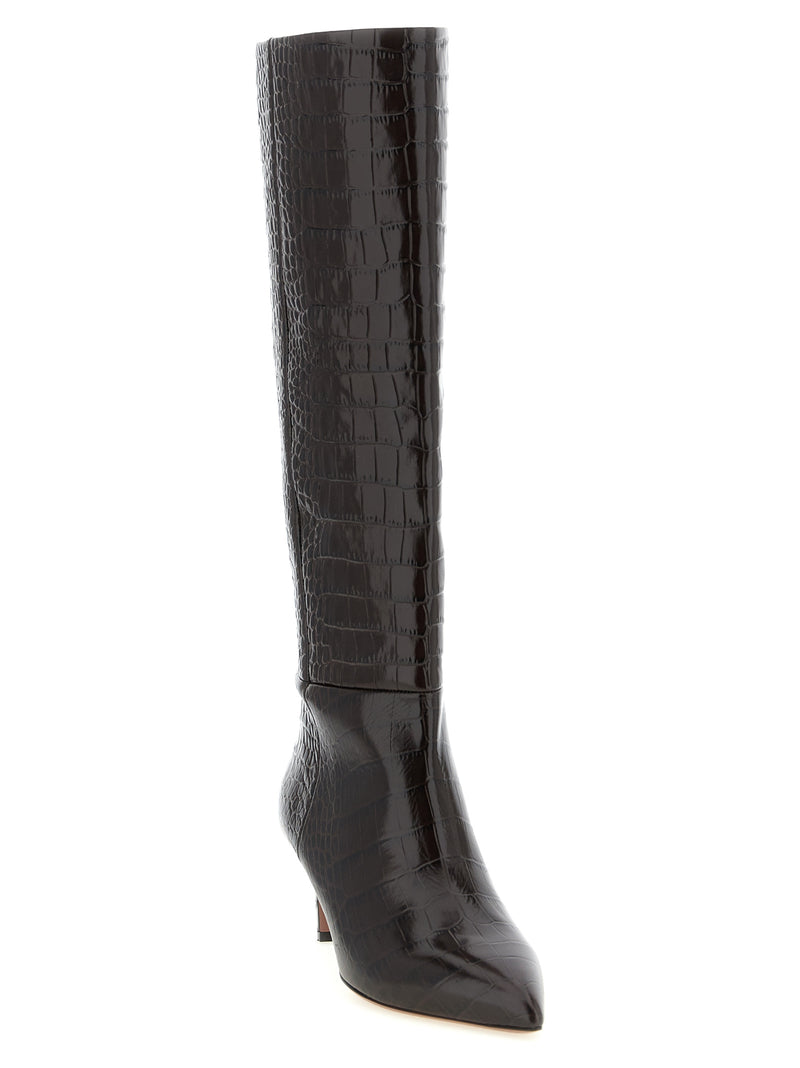 Paris Texas Brown Calfskin Over The Knee