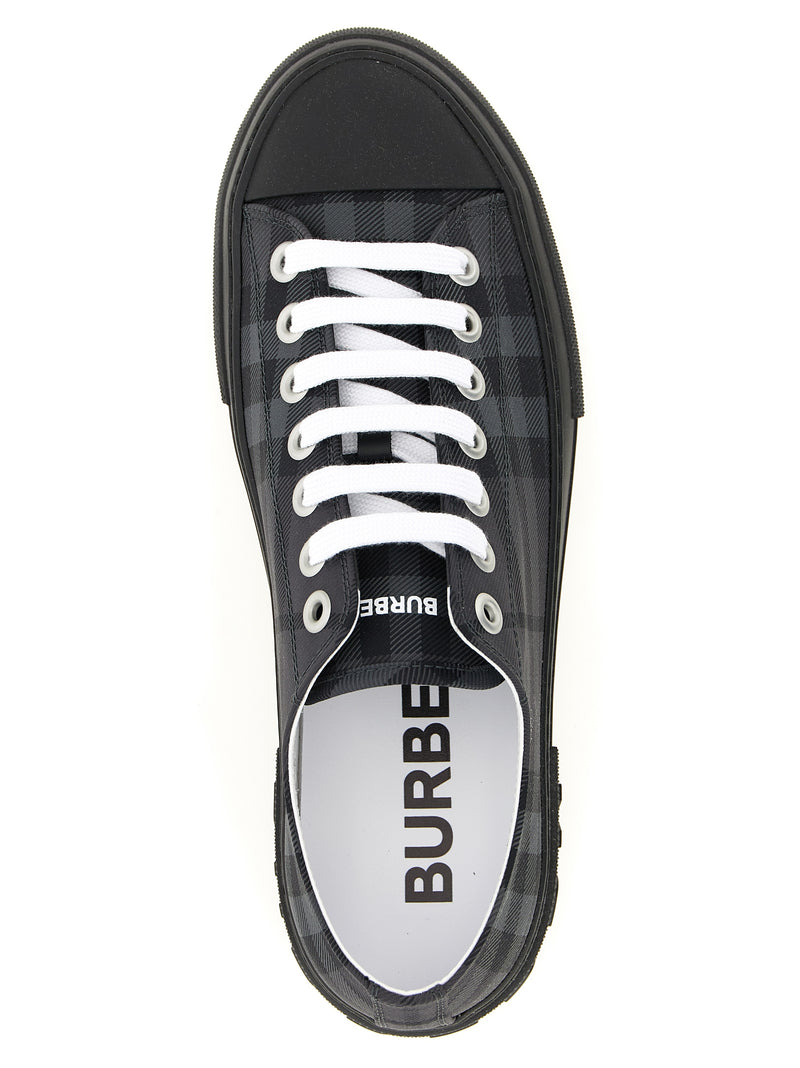 Burberry Gray Polyamide Low Top Sneakers