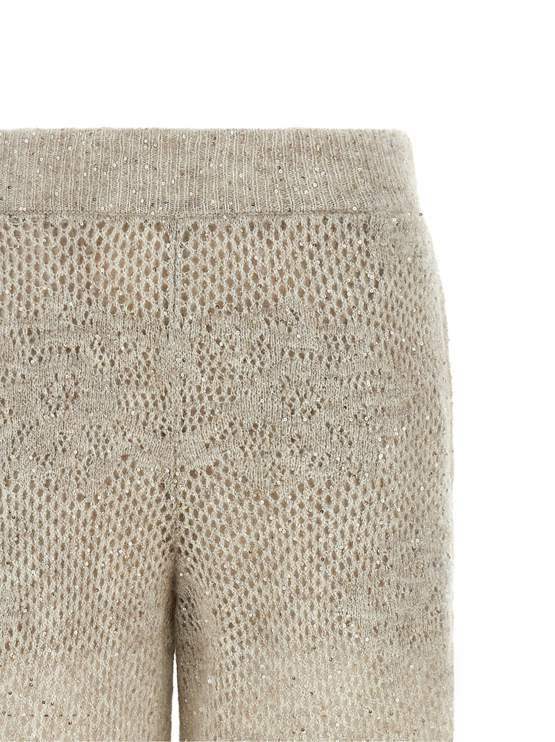 Brunello Cucinelli Beige Nylon Casual Pants