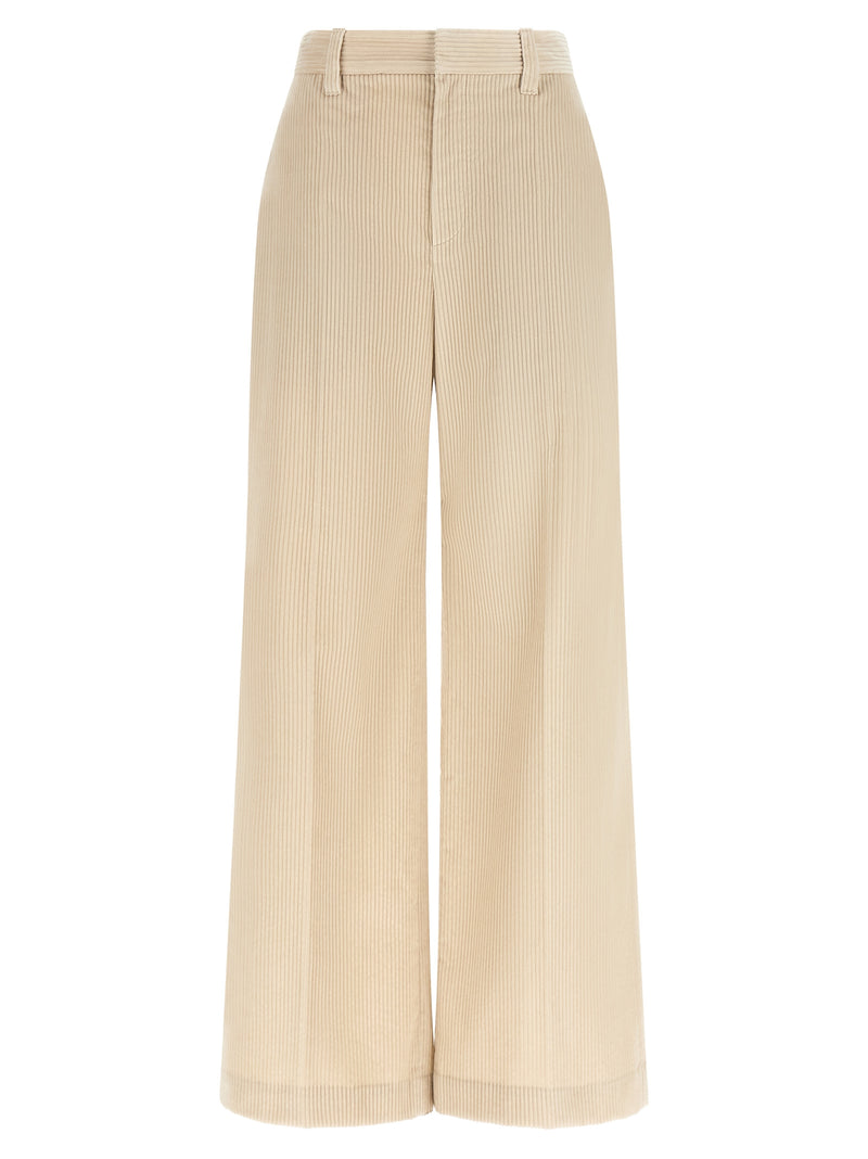 Brunello Cucinelli Beige Cotton Casual Pants