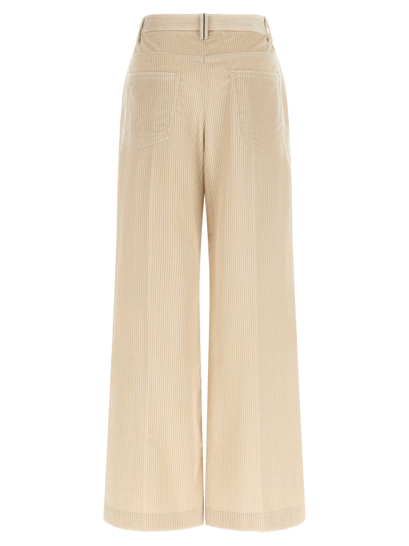 Brunello Cucinelli Beige Cotton Casual Pants