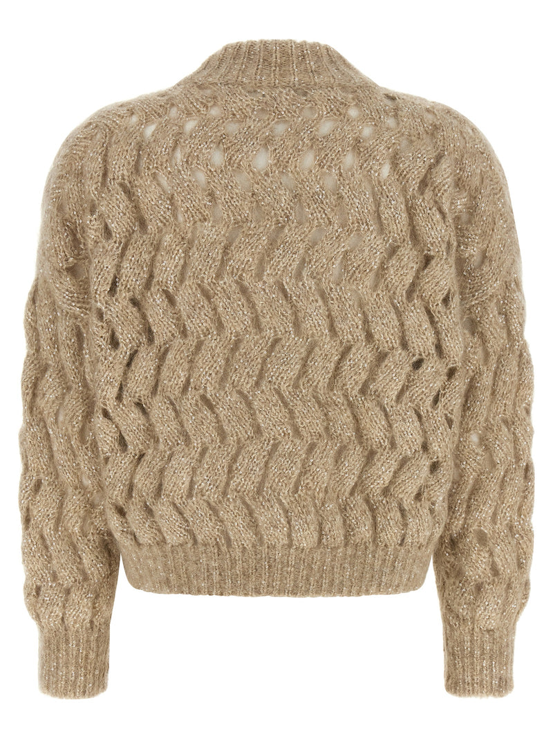 Brunello Cucinelli Beige Wool Cardigan