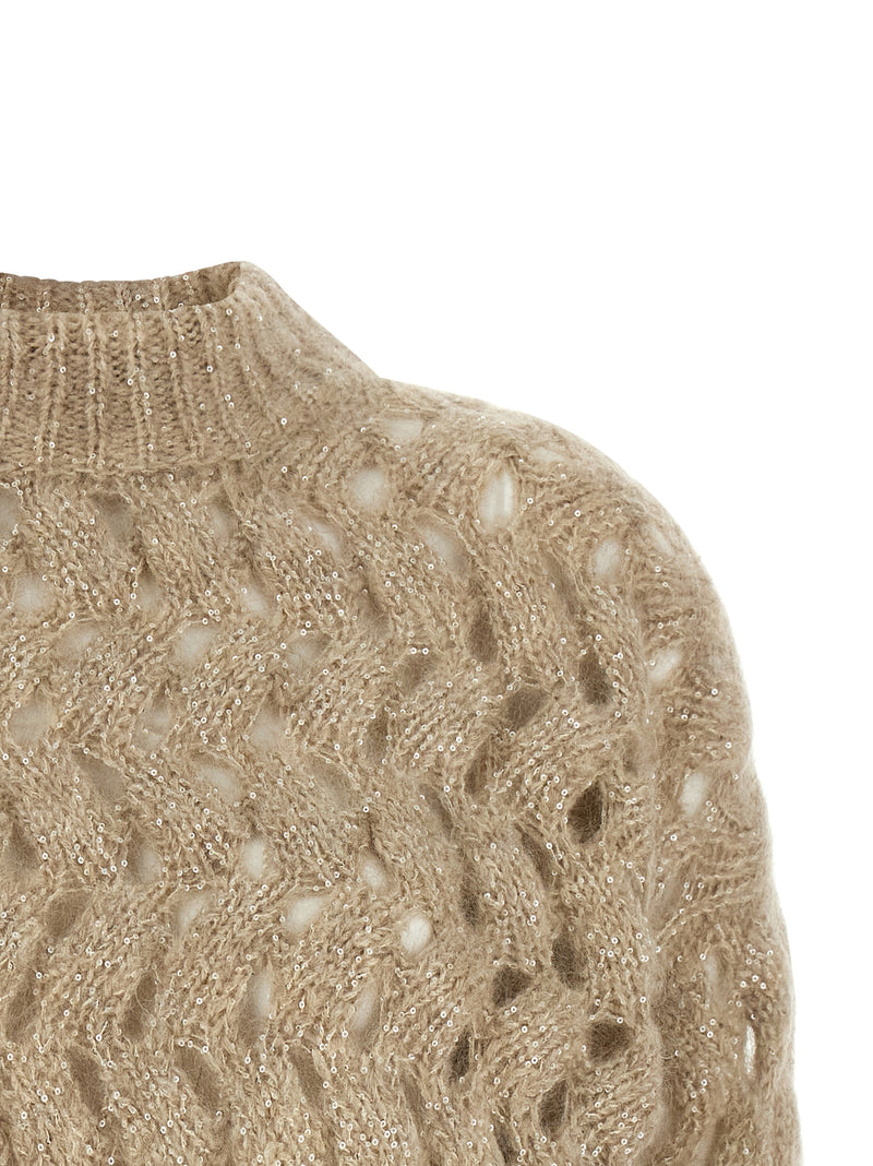 Brunello Cucinelli Beige Wool Cardigan
