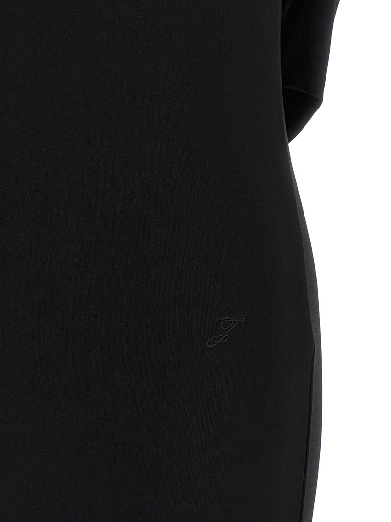 Jacquemus Black Viscose Short Dress