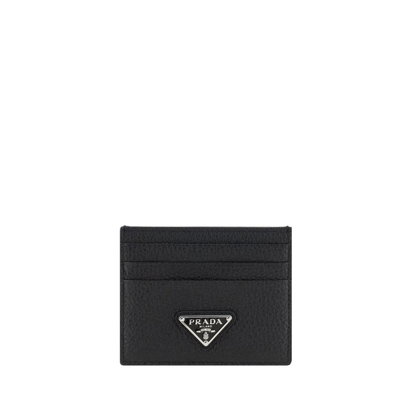 Prada Black Calf Leather Bos Taurus Wallet