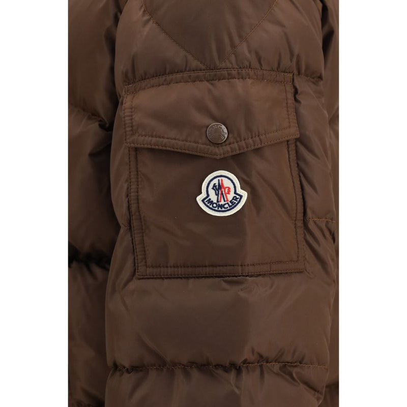 Moncler Brown Polyamide Full-Length Jacket