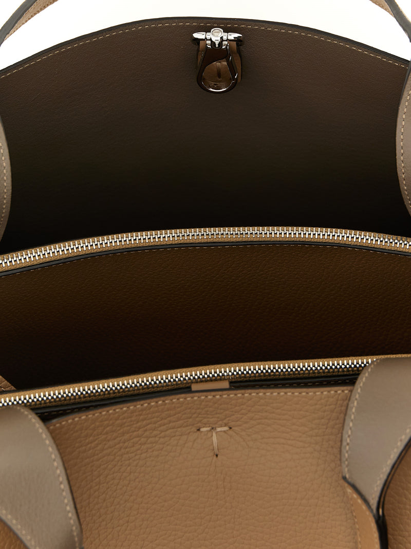 Tod's Brown Calfskin Tote Bag