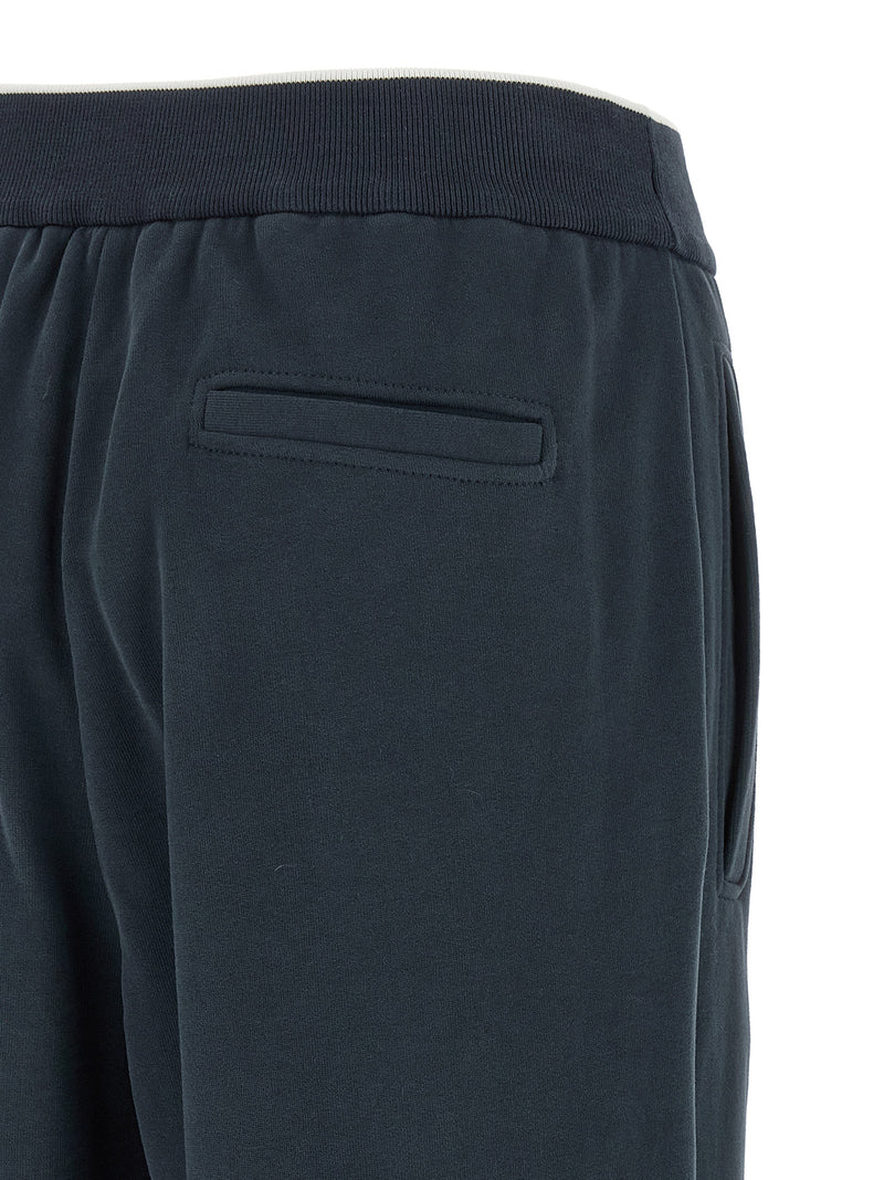 Brunello Cucinelli Blue Cotton Joggers (Workout Pants)