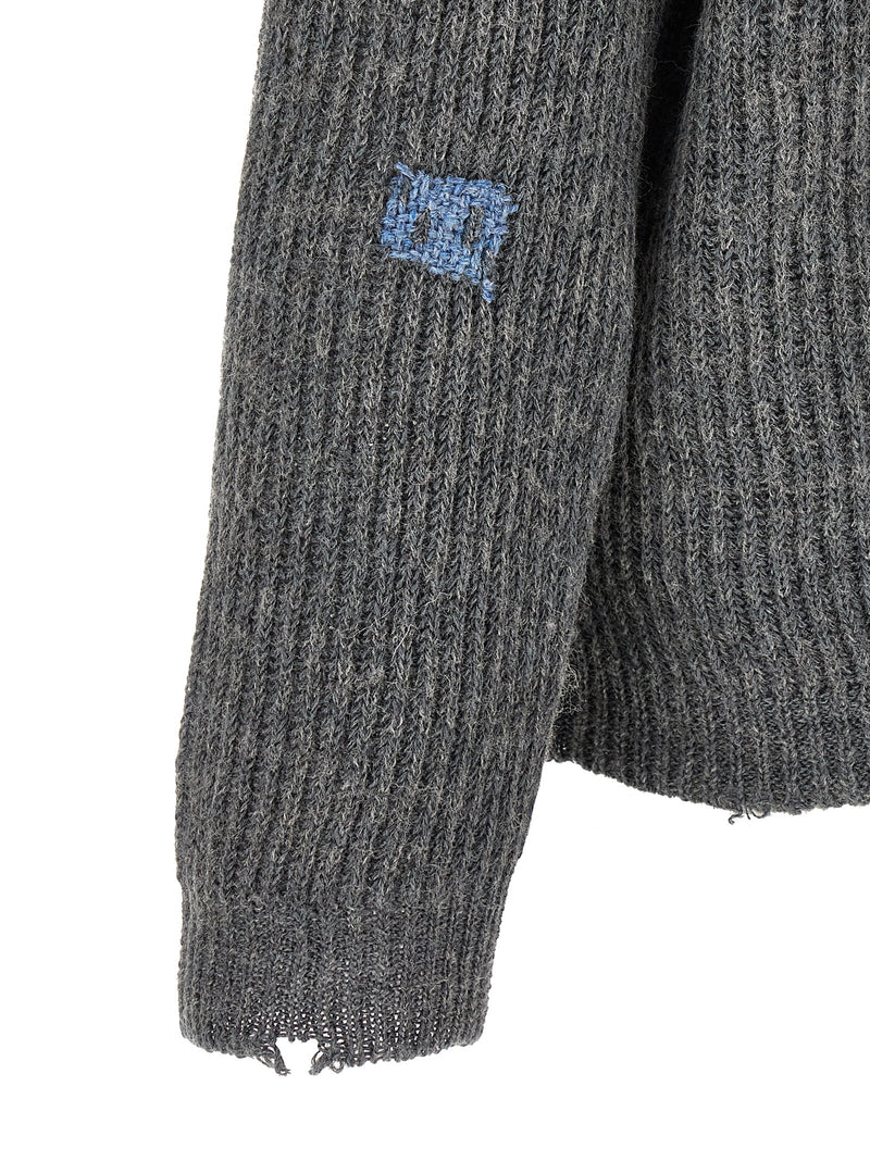 Maison Margiela Gray Linen Cardigan
