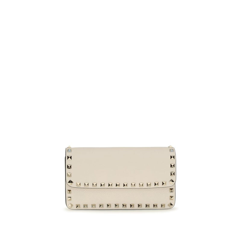 Valentino Garavani Beige Calf Leather Bos Taurus Wallet
