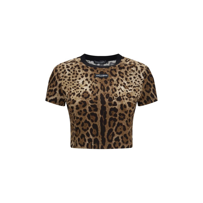 Dolce & Gabbana Beige Cotton T-Shirt