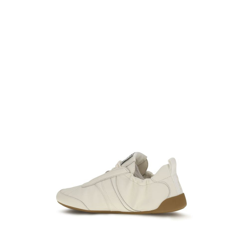 Chloé Beige Fabric Athletic Sneakers