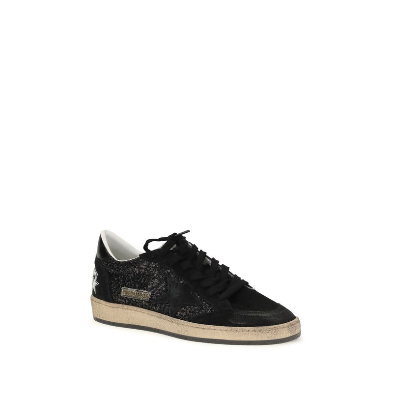 Golden Goose Black Calf Leather Bos Taurus Low Top Sneakers