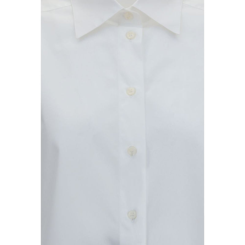 Dolce & Gabbana White Cotton Dress Shirt