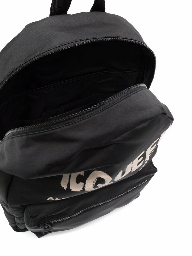 Alexander McQueen Graffiti Metropolitan Backpack | Urbalenti | Urbalenti... | Urbalenti™ NYC