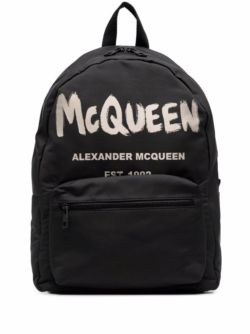 Alexander McQueen Graffiti Metropolitan Backpack | Urbalenti | Urbalenti... | Urbalenti™ NYC