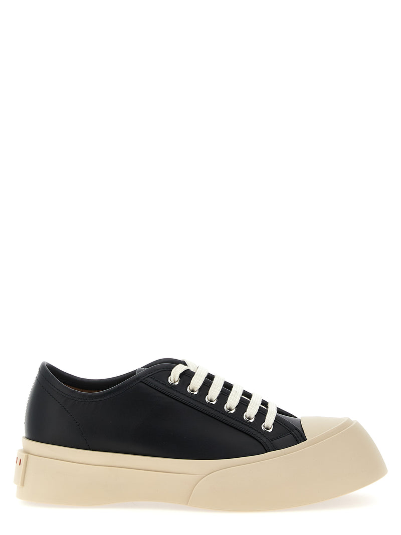 Marni Black Calfskin Low Top Sneakers