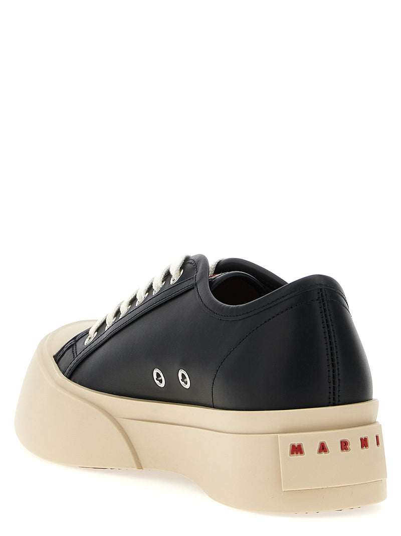 Marni Black Calfskin Low Top Sneakers