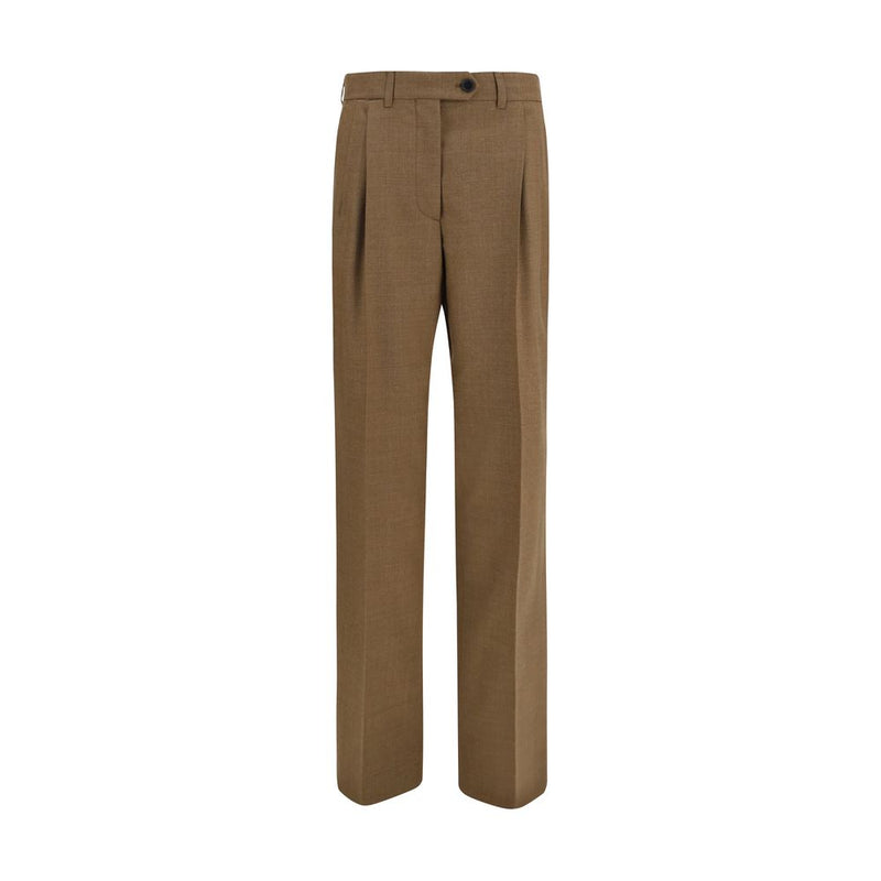 Prada Brown Wool Oves Aries Dress Pants