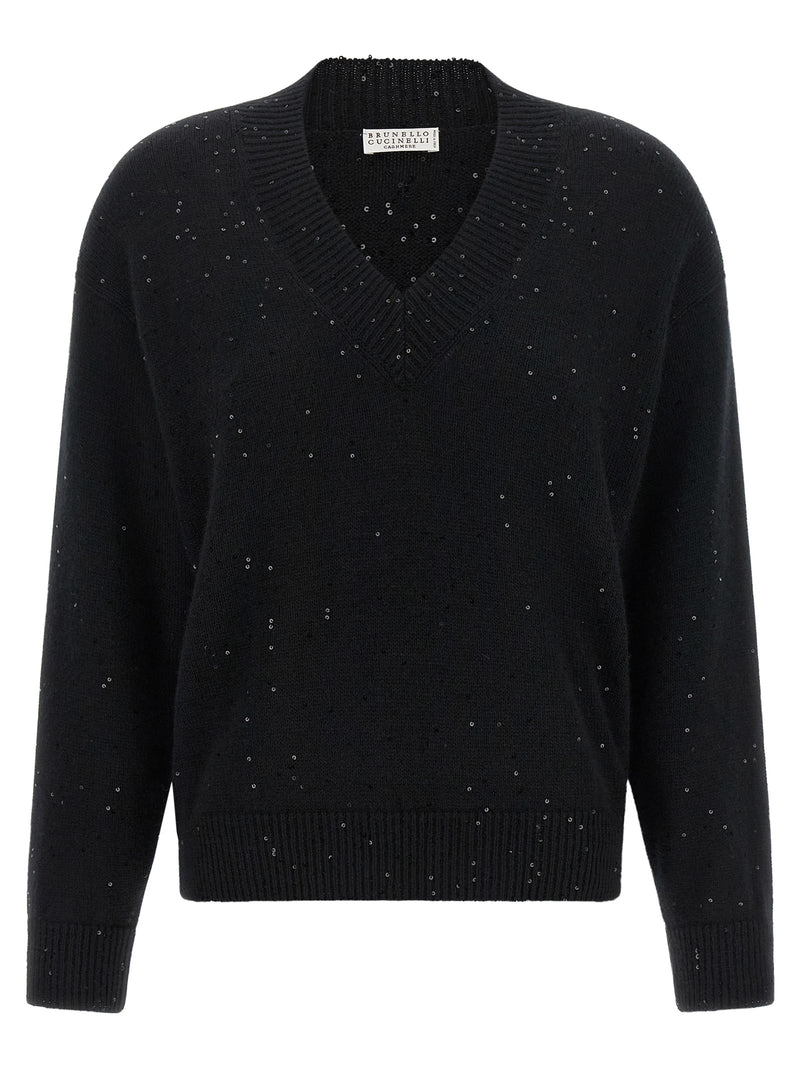 Brunello Cucinelli Black Cashmere Cardigan