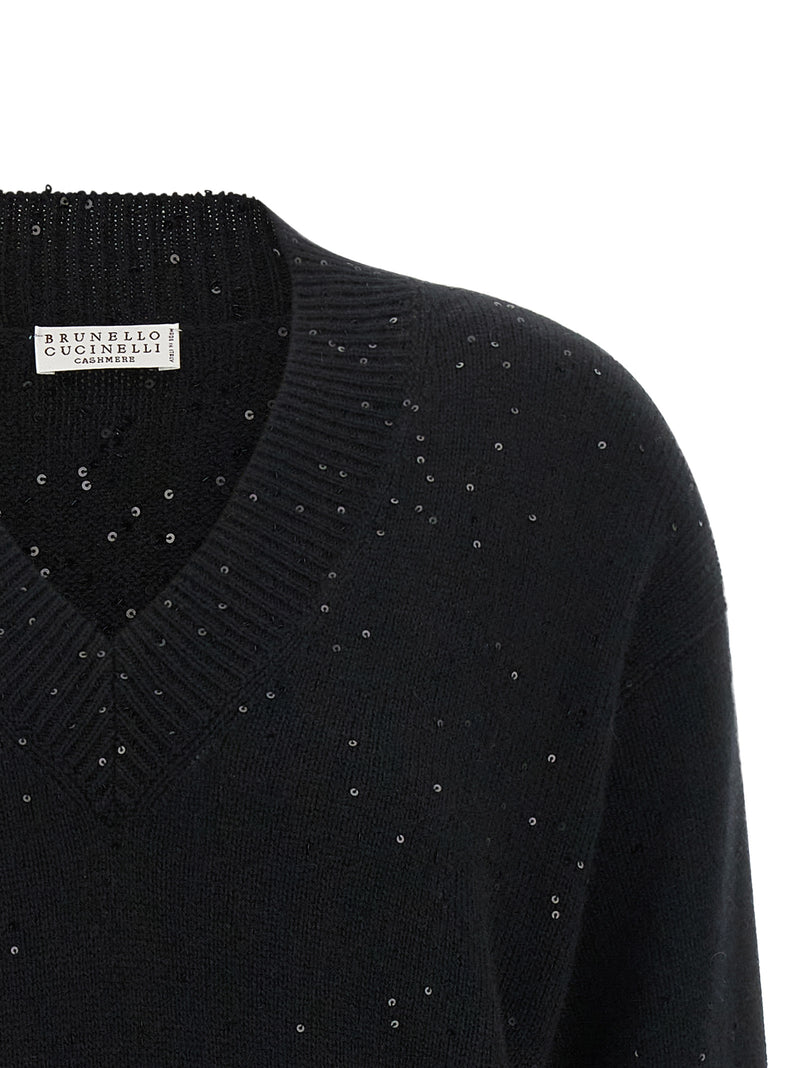 Brunello Cucinelli Black Cashmere Cardigan