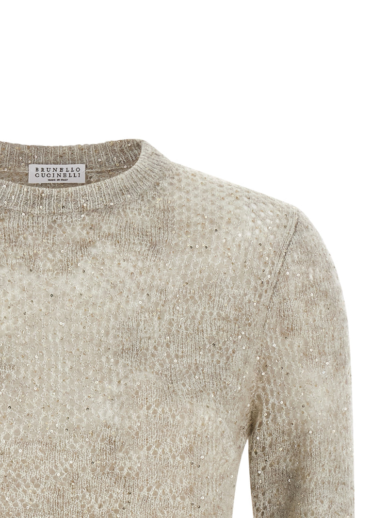 Brunello Cucinelli Beige Nylon Cardigan