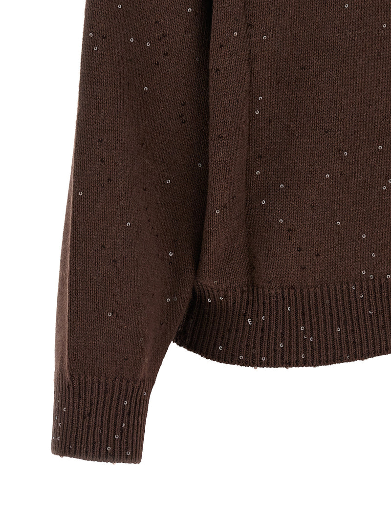 Brunello Cucinelli Brown Cashmere Cardigan