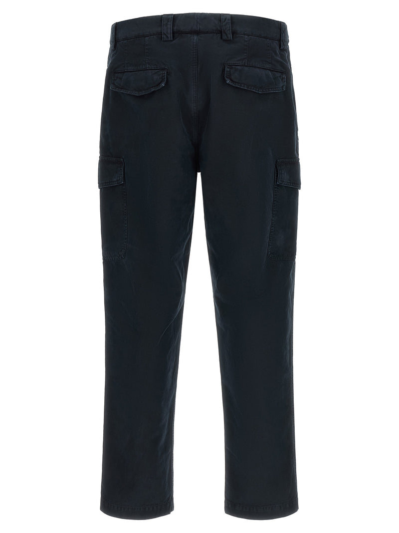 Brunello Cucinelli Blue Cotton Cargo Pants