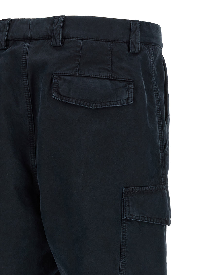 Brunello Cucinelli Blue Cotton Cargo Pants
