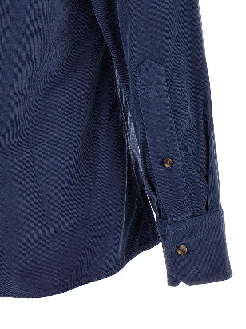 Brunello Cucinelli Blue Cotton Blouse