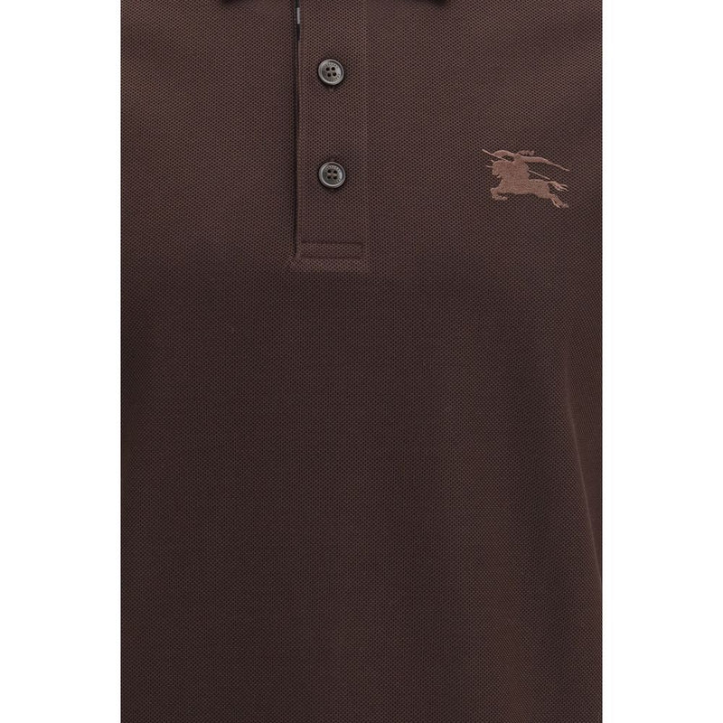 Burberry Brown Cotton Polo Shirt