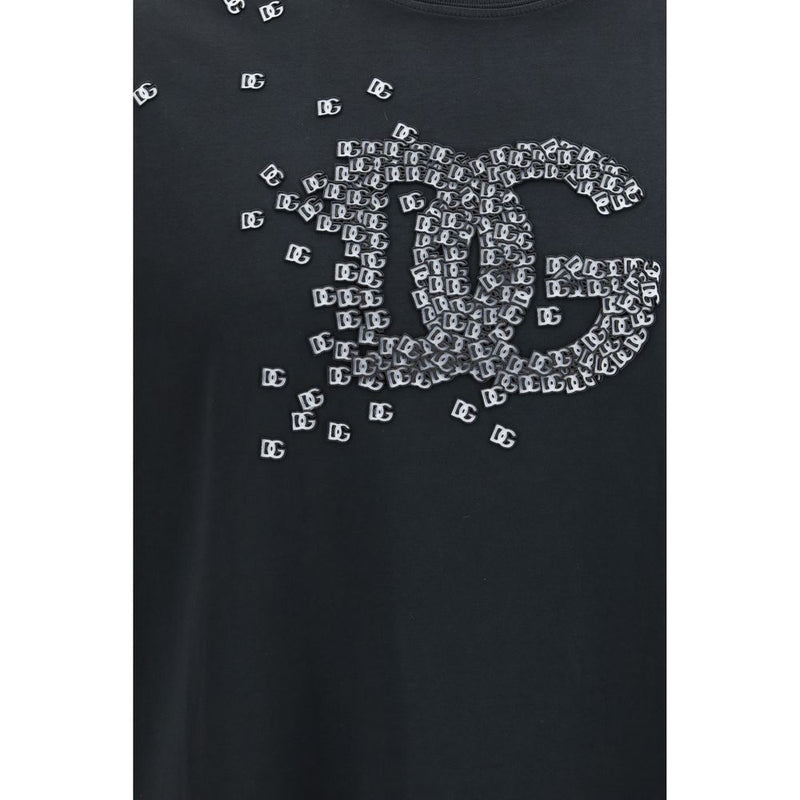 Dolce & Gabbana Black Cotton T-Shirt